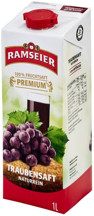 * Ramseier Traubensaft rot 1l Tetra 12 x 1.00l Kt.