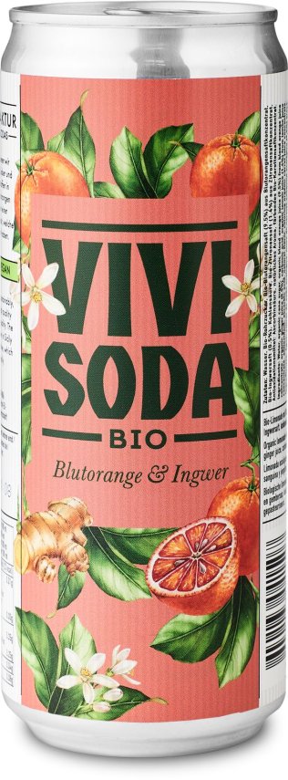 Vivi Soda Blutorange & Ingwer Bio 33cl DS 4 x 6 x 0.33l Kt.