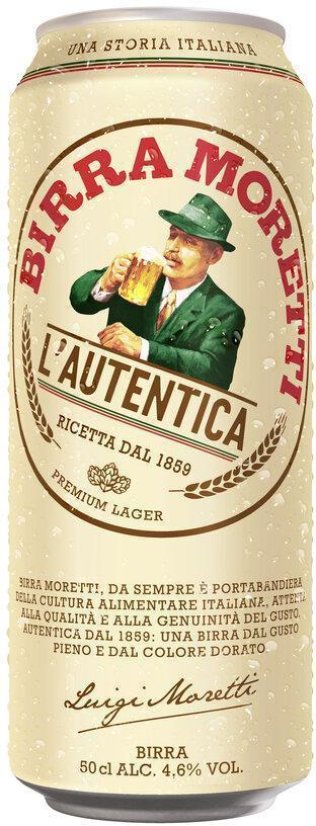 Birra Moretti 50 cl DS 24 x 50 cl Kt.
