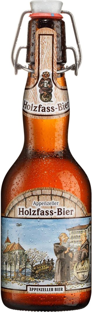 Appenzeller Holzfass naturtrüb 33cl Büg * 20 x 0.33l