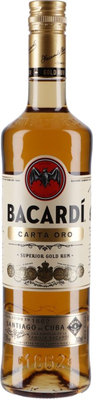 Bacardi Carta Oro Gold 70cl 1 x 70 cl