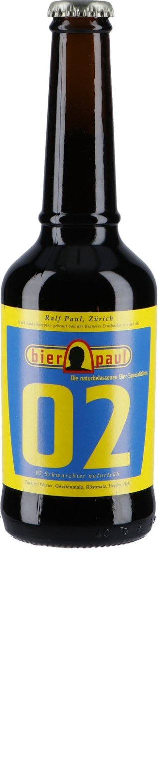 bier paul 02 Schwarzbier naturtrüb MW 20 x 0.33l