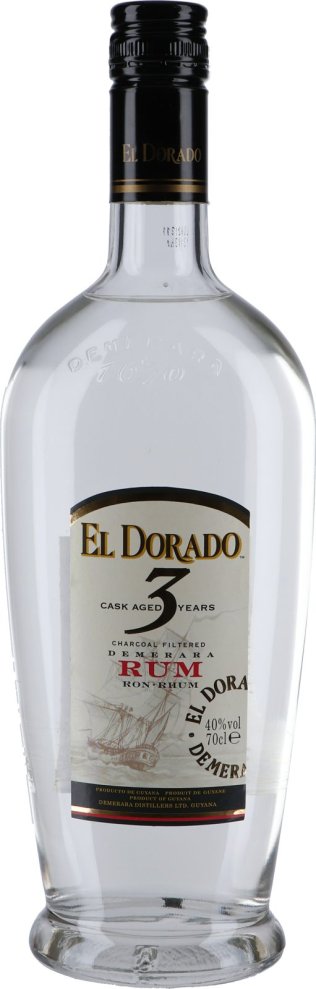 El Dorado Rum 3 Yaears 70cl *** 1 x 70 cl