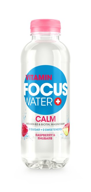 FOCUSWATER Calm Rhabarber & Himbeere 12 x 50 cl Kt.