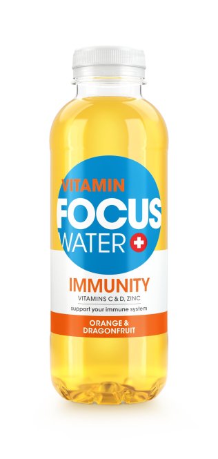 FOCUSWATER Immunity Orange&Drachenfrucht 12 x 50cl Kt.