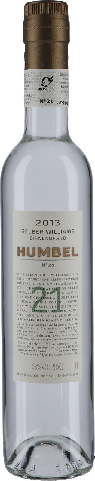 * Humbel gelber Williams Nr. 21 1 x 50 cl