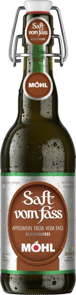 Möhl Saft v. Fass trüeb o. Alk. 50cl Büg. 15 x 0.50
