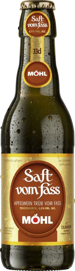 * Möhl Saft vom Fass trüb 33cl Har. 24 x 0.33l