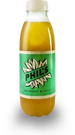 Phil's Bio Grüntee mit Apfel 50cl PET 12 x 0.50l Kt.