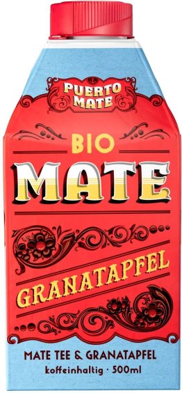 Puerto Mate Bio Mate & Granatapfel 5 dl Tetra 8 x 0.50l Kt.