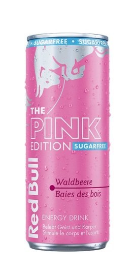 Red Bull The Pink Edition Sugarfree - Waldbeere 24 x 0.25l Kt.