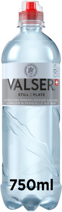 Valser Still 75cl Sportcap 6 x 0.75l kt.