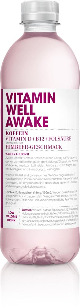 Vitamin Well Awake 5dl PET 12 x 50cl Kt.