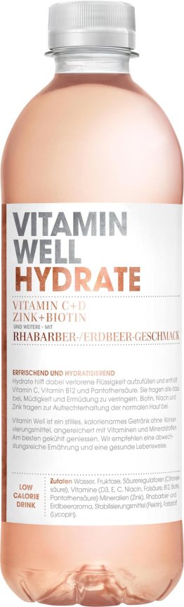 Vitamin Well Hydrate 5dl PET 12 x 50cl Kt.