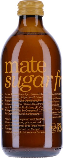 ChariTea Mate/Ginger Bio Sugerfree 33cl 20 x 33 cl