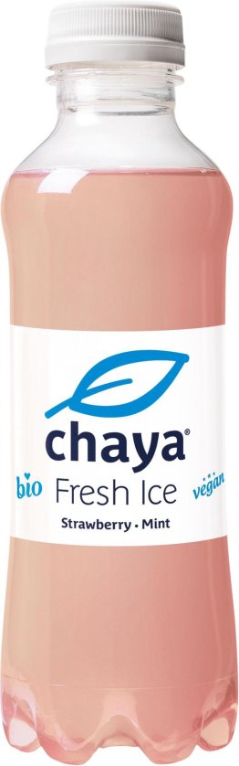 Chaya Fresh Ice Strawberry - Mint BIO 5 dl PET 12 x 50cl Kt.