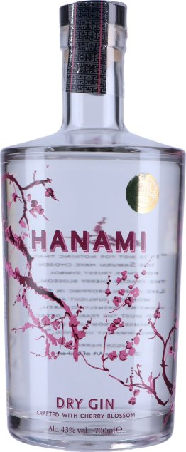 Hanami Dry Gin 70cl 1 x 70 cl