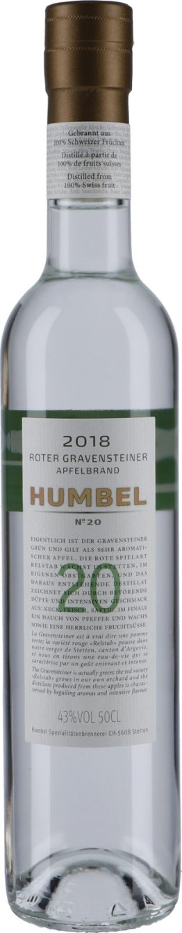 * Humbel Gravensteiner Nr. 20 Roter Apfel 1 x 50 cl
