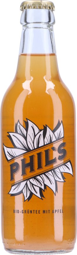 * Phil's Bio Grüntee mit Apfel 33 cl MW 24 x 0.33l