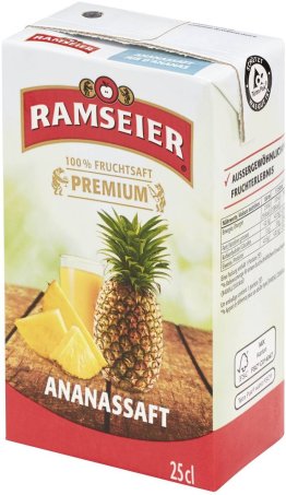 * Ramseier Ananassaft 25 cl Tetra 27 x 0.25l Kt.
