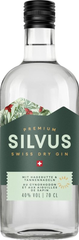 * SILVUS Swiss Dry Gin 1 x 70 cl
