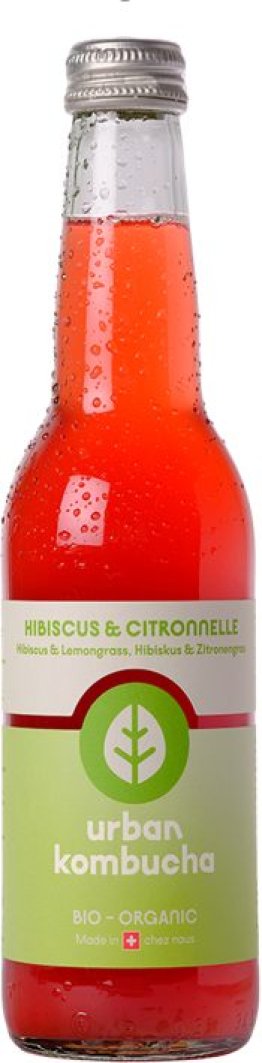 * Urban Kombucha Hibiskus/Zitronengras 12 x 33 cl Kt.