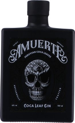 * Amuerte Coca Leaf Gin 70cl Black Edition 1 x 70 cl