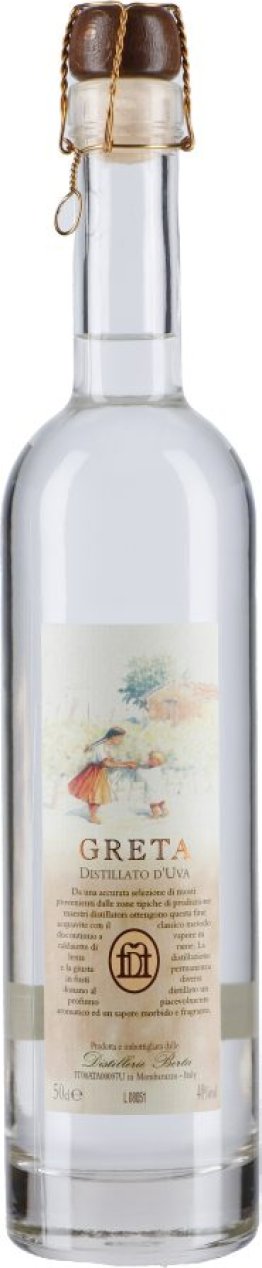 * Grappa Berta Greta Distillato d'uva 50cl 1 x 50 cl