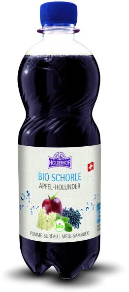*Holderhof Apfel-Holunderschorle Bio 12 x 0.50l Kt.