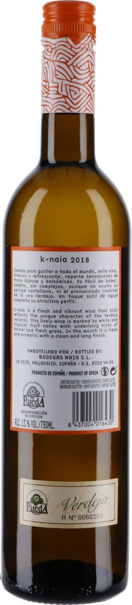 * K-Naia Rueda Bodega Naia 2023 6 x 75 cl. Kt