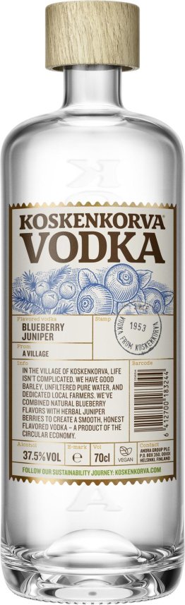Koskenkorva Blueberry Juniper Vodka 70cl 1 x 70 cl