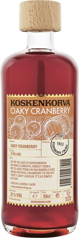 * Koskenkorva Okay Cranberry Likör 50cl 1 x 50 cl