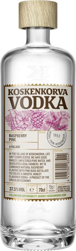 * Koskenkorva Raspberry Pine Vodka 70cl 1 x 0.70l