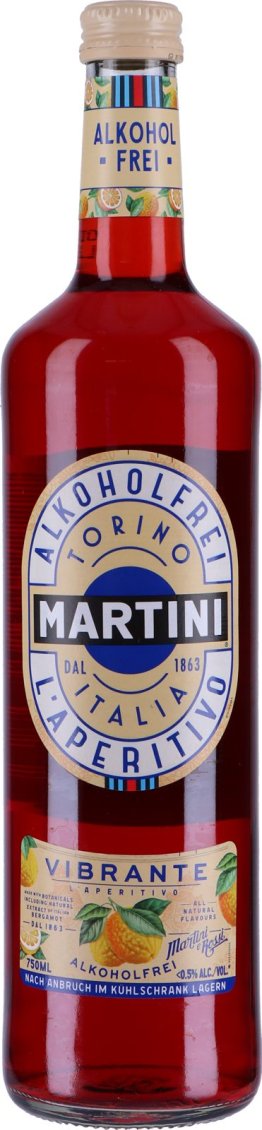 * Martini Vibrante Rosso 0.0% 1 x 75 cl