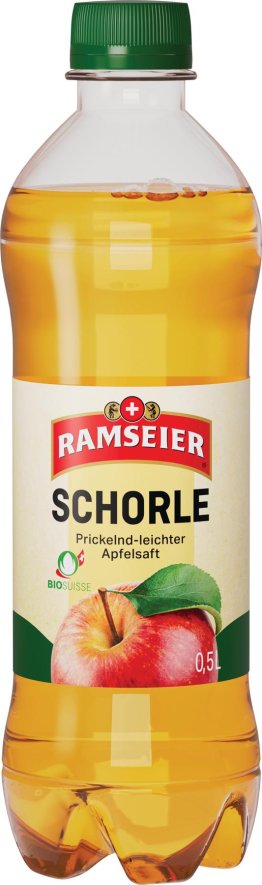 * Ramseier Apfelschorle Bio 5 dl PET 24 x 50 cl Kt.