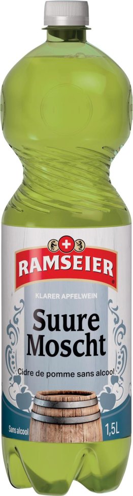 * Ramseier Suure Most klar alkoholfrei 1.5 lt PET 6 x 1.50 Kt.