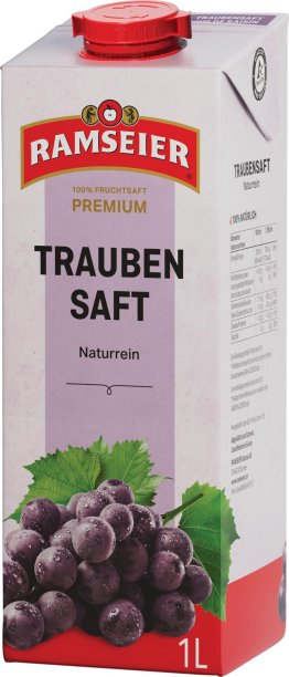 * Ramseier Traubensaft rot 1l Tetra 12 x 1.00l Kt.