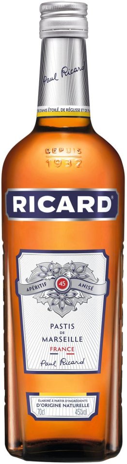 * Ricard Pastis 45% Flasche 70cl 1 x 0.70l