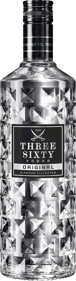 *Three Sixty Vodka Original 70cl 1 x 0.70l