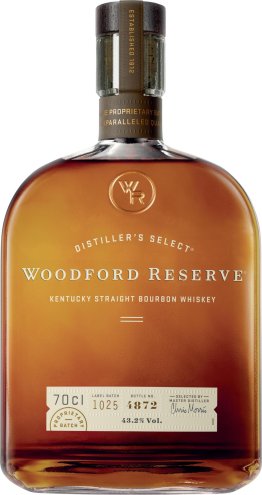 Woodford Reserve Bourbon 43.2% Flasche 0.7 l Glas 1 x 0.70l