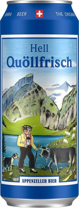 Appenzeller Quöllfrisch hell 50cl DS lose 24 x 0.50l Kt.