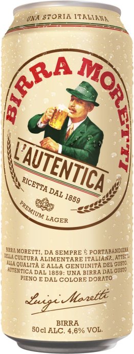 Birra Moretti 50 cl DS 24 x 50 cl Kt.