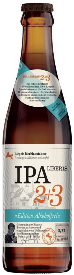 Riegele IPA Liberis 2+3 8 x 0.33l Kt.