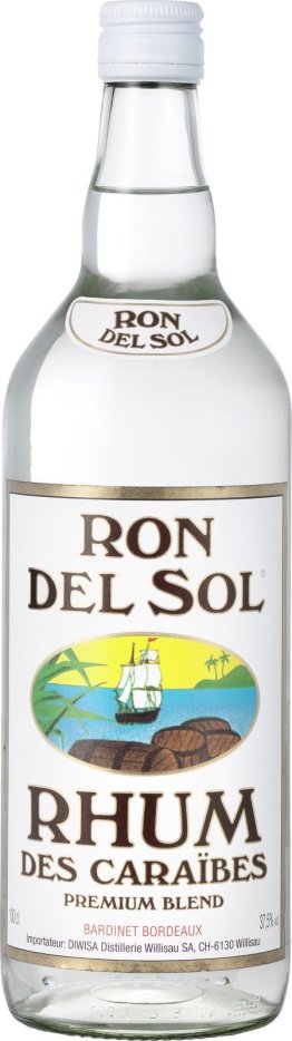 Ron del Sol Rhum weiss 1 x 100 cl