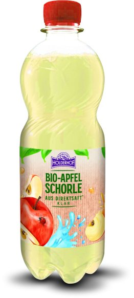 Holderhof Apfelschorle klar Bio 12 x 0.50l Kt.