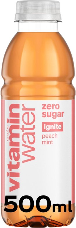 Vitaminwater Zero Ignite Peach, Mint & Koffein 12 x 0.50l Kt.