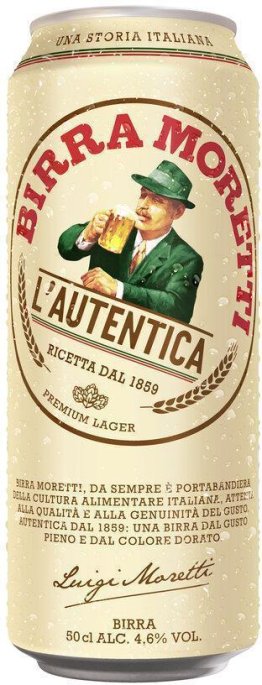 Birra Moretti 50 cl DS 24 x 50 cl Kt.