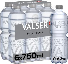 * Valser Still 75cl PET Lablefree 6 x 0.75l kt.
