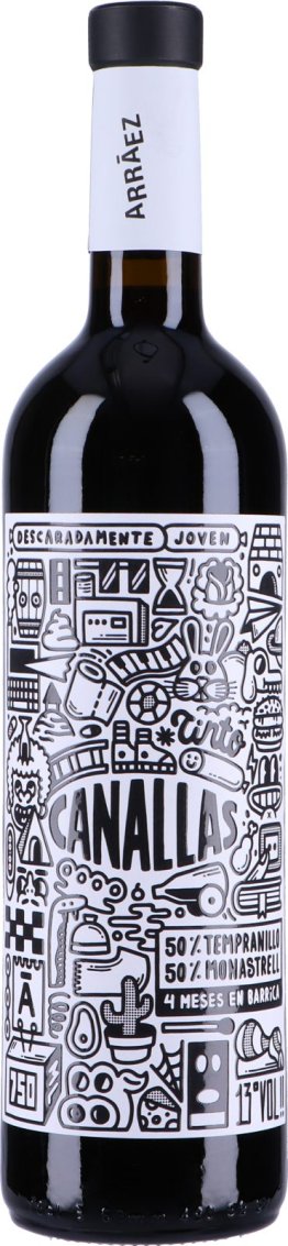 Canallas Tintos D.O. Valencia 2019 6 x 75 cl. Kt