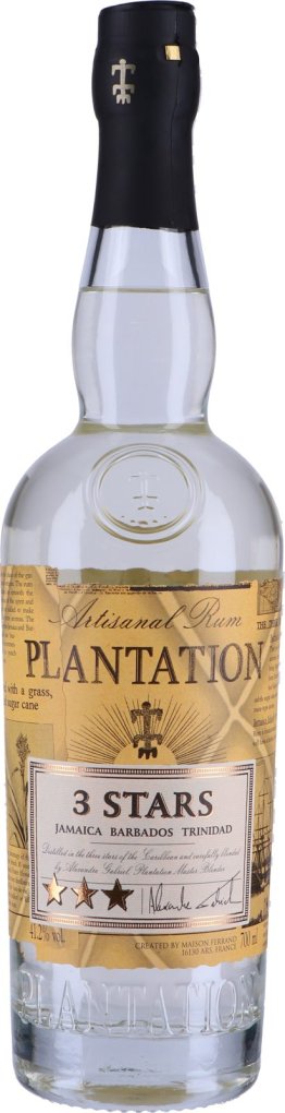 Plantation Rum '3Stars' White 70cl 1 x 70 cl